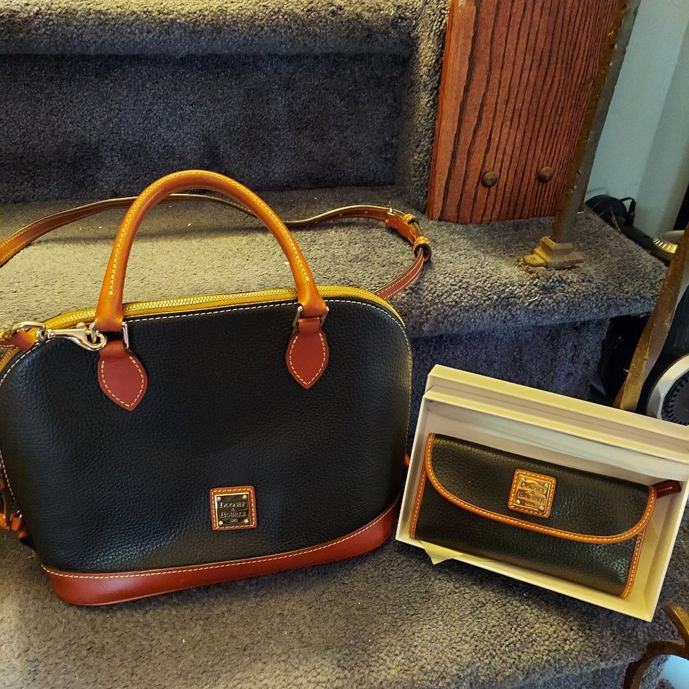 D&B satchel with matching wallet